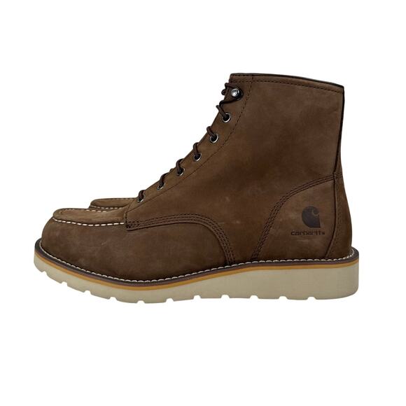 Carhartt 6 in Wedge Boot Mens 11 M Brown Nubuck Leather Soft Moc Toe main image 7